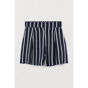 H&M High Waisted Striped Flowy Wide Shorts 4